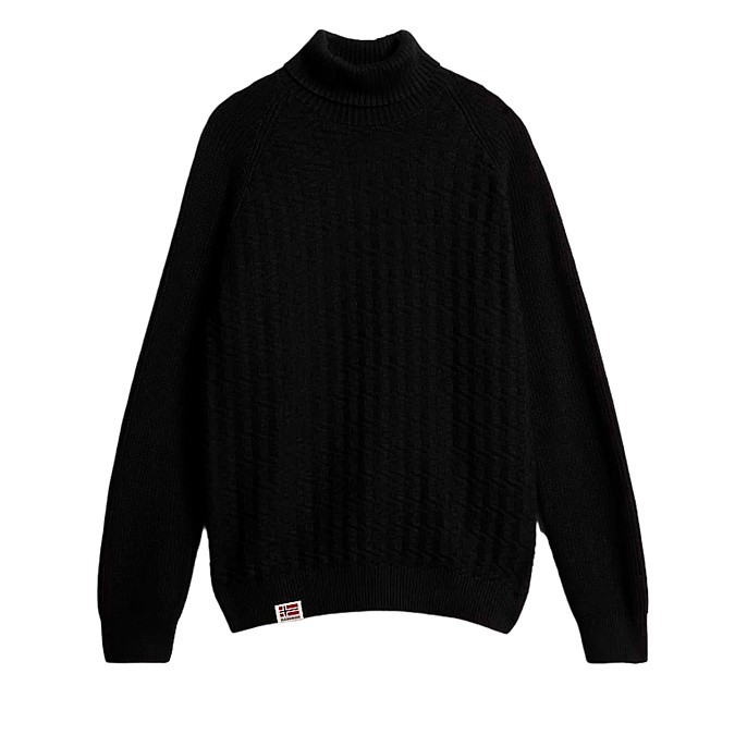 Свитер Napapijri Trondheim Turtle Neck Knitwear Black