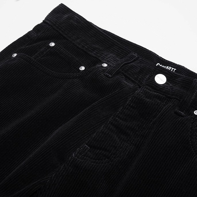 Мужские брюки Carhartt WIP Newel Pant Corduroy Black (rinsed)