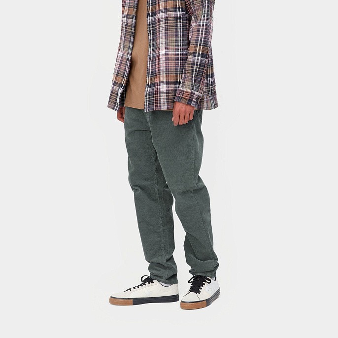 Мужские брюки Carhartt WIP Newel Pant Corduroy Jura (rinsed)