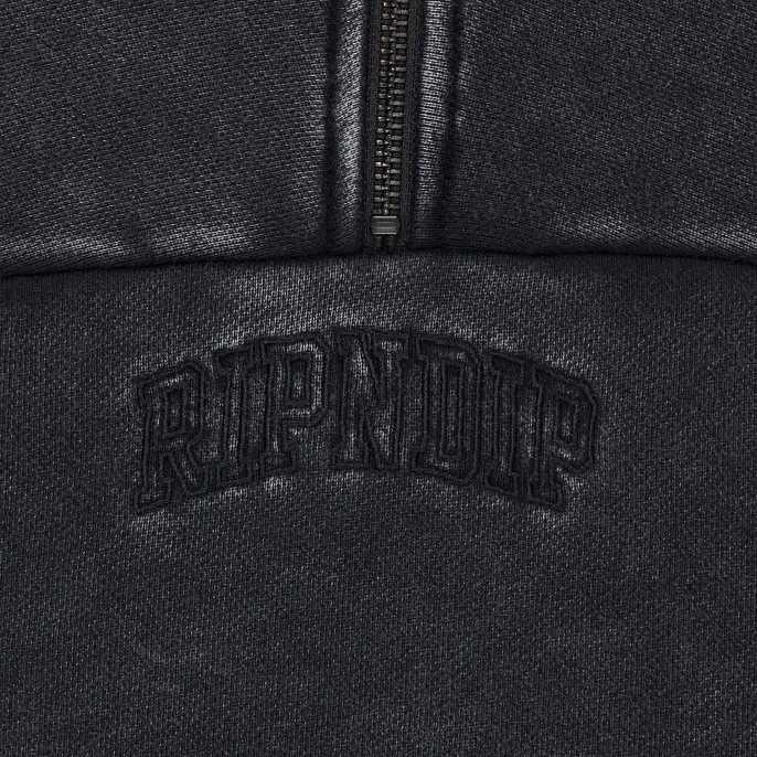 Анорак RIPNDIP Night Quarter Zip Sweatshirt Black